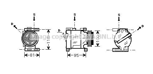 PRASCO Kondicioniera kompresors FTAK090 PRASCO FTAK090 Kondicioniera kompresors Fiat Panda 169 cena