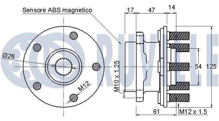 RUVILLE Stabilizators, Balstiekārta 917624 Stabilizators balstiekārta SMART RUVILLE 917624