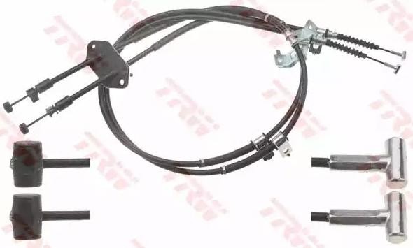 TRW Cabo de aço, travão de estacionamento GCH743 Cabo de freio TRW Mazda 121 GCH743