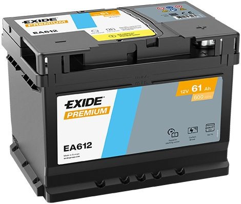 Käynnistysakku EXIDE EA602 EXIDE PREMIUM EA602 AUDI 80 2013 Käynnistysakku