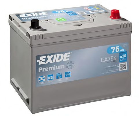 Batteri EXIDE EA754 EXIDE PREMIUM EA754 Bilbatteri CHEVROLET EPICA 2004