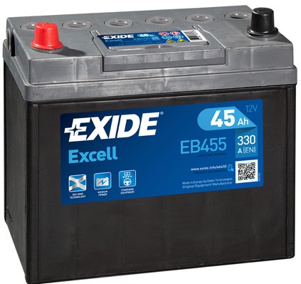 EXIDE Startbatteri EB455 Elektrisk anlegg Acty TN: Startbatteri EXIDE EXCELL EB455