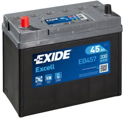 EXIDE Startbatteri EB457 Bilbatteri EXIDE Mitsubishi DELICA / SPACE GEAR EXCELL EB457