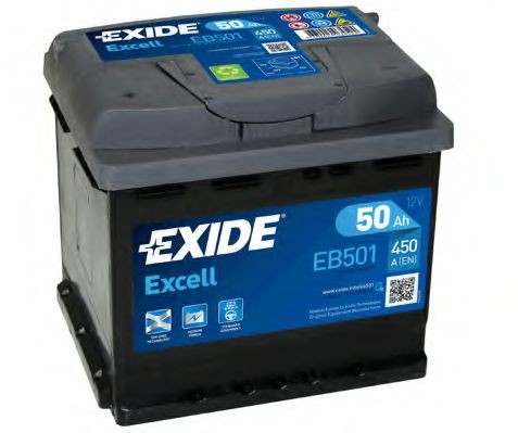 Starterbatteri EXIDE EB501 EXIDE EXCELL EB501 Autobatteri DAEWOO KALOS 2020