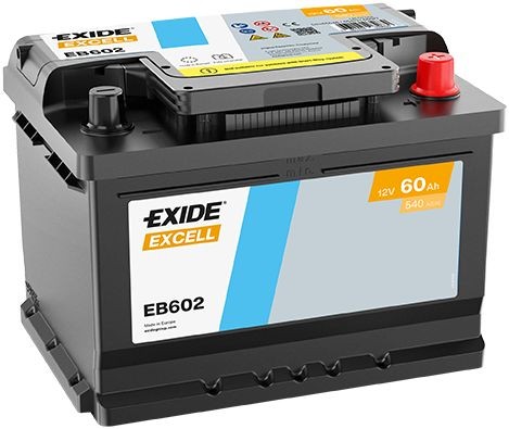 EXIDE Käynnistysakku EB542 Käynnistysakku EXIDE EXCELL 12V 54Ah 520A Lyijyakku