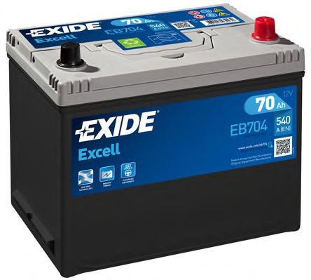 Batteri EXIDE EB704 EXIDE EXCELL EB704 Bilbatterier NISSAN TEANA 2015