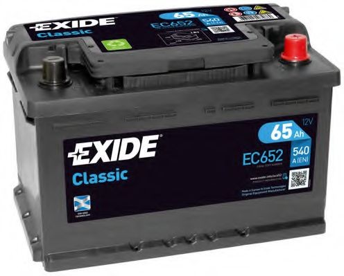 EXIDE Startbatteri EC652 EXIDE EC652 Bilbatteri Audi QUATTRO billige