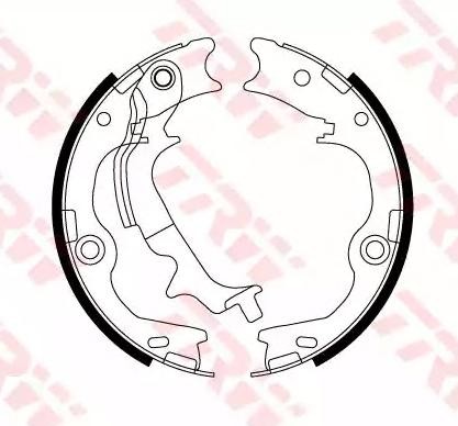 Σετ σιαγόνων φρένων, χειρόφρενο TRW GS8817 TRW GS8817: Σιαγώνες χειροφρένου Hyundai ix35 2025