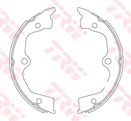 TRW Handbrake shoes GS8821 TRW GS8821 Honda Legend KB 4 handbrake kit replacement