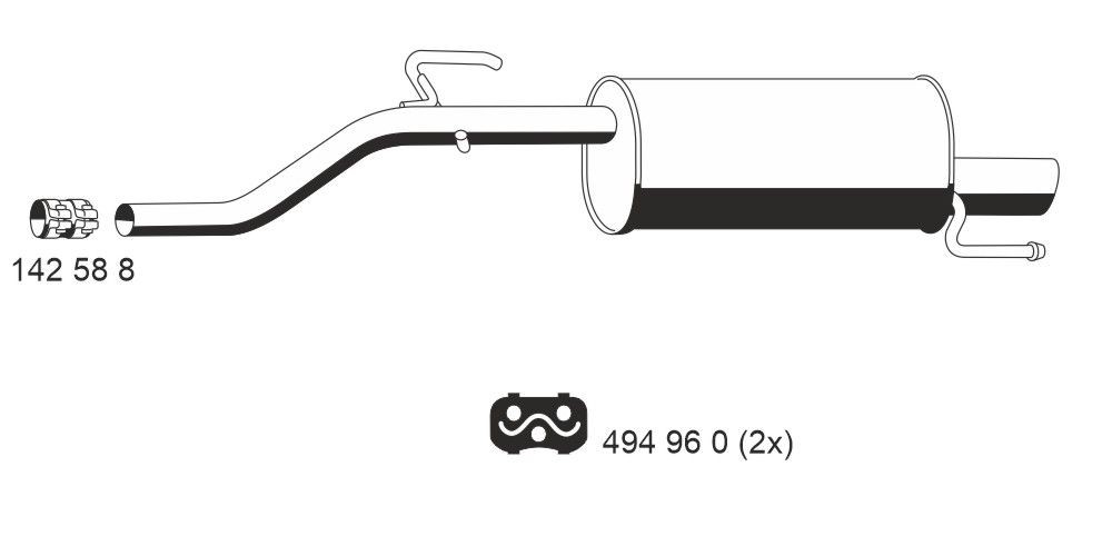 ERNST Panela de escape traseira 013079 Panela de escape traseira ERNST SIGNUM 013079 baratos