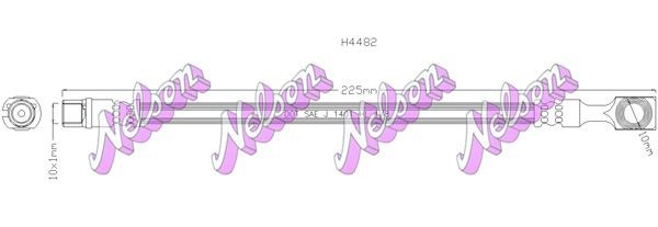 KAWE Bremžu šļūtene H4482 H4482 KAWE Bremžu šļūtenes Suzuki lēti