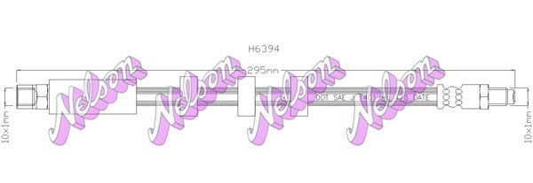 KAWE Ελαστικός σωλήνας φρένων H6394 H6394 Ελαστικός σωλήνας φρένων VOLVO 740 KAWE