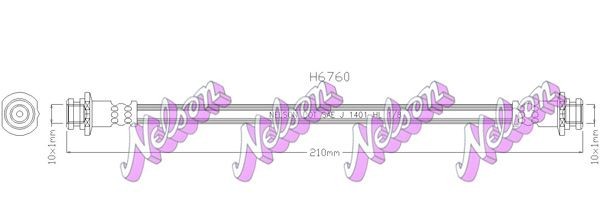 KAWE Flexible de frein H6760 Flexible de frein KAWE SCÉNIC H6760 pas cher