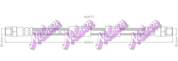 KAWE Flexible de frein H6877 Flexibles de frein LAND ROVER KAWE H6877