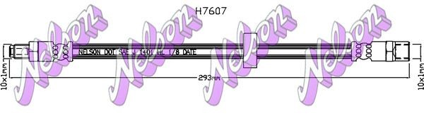 KAWE Bremseslange H7607 H7607 Bremseslanger VOLVO 740 KAWE