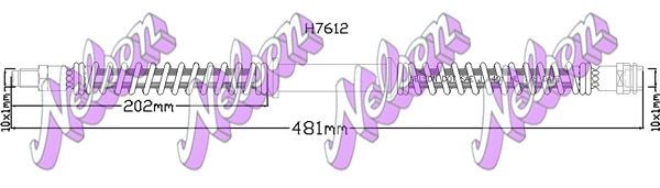 KAWE Pidurivoolik H7612 KAWE H7612 Pidurivoolik Mercedes C216 hind