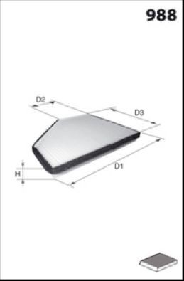 MISFAT Filtre d'habitacle HB241 Filtre à habitacle MISFAT CLIO HB241 pas cher