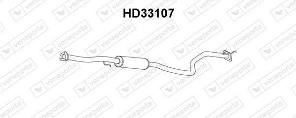 VENEPORTE Främre ljuddämpare HD33107 HONDA främre ljuddämpare VENEPORTE HD33107