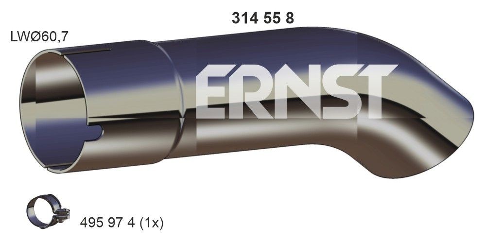 ERNST Tubo gas scarico 332491 332491 Tubo gas scarico ERNST LANCIA YPSILON costo
