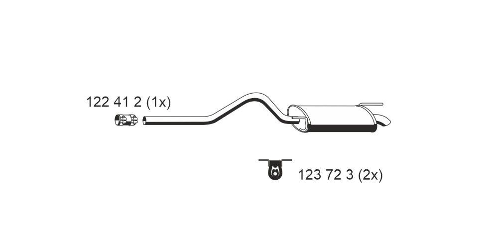 Πίσω σιλανσιέ ERNST 642019 ERNST 642019 Πίσω σιλανσιέ Seat INCA 2002