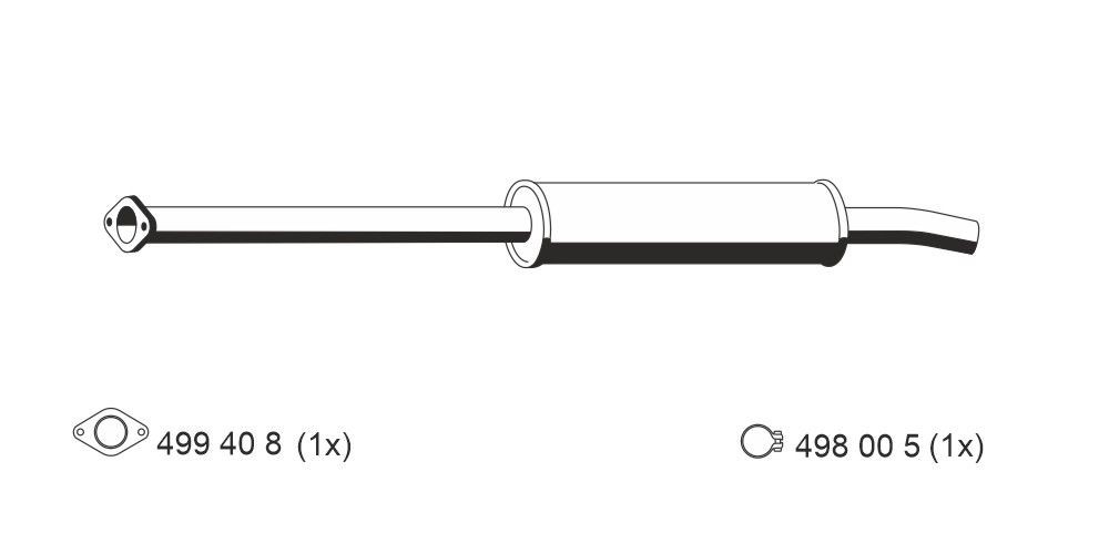 ERNST Vorschalldämpfer 670005 Vorschalldämpfer ERNST SPARK 670005 günstig