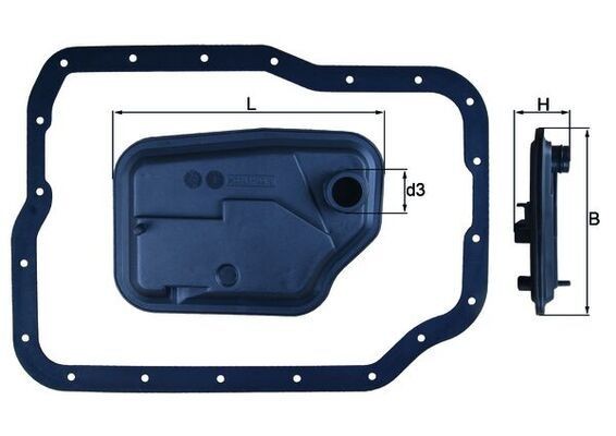 MAHLE Kit filtro idraulico, Cambio automatico HX 149D MAHLE HX 149D costo Filtro cambio automatico MAZDA Premacy Van (CP) originale
