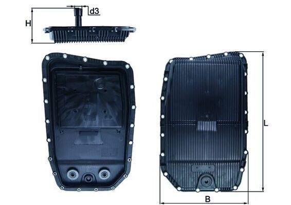 KNECHT Oljekar, automatgir HX 152 HX 152 Bunnpanne automatgir NISSAN JUKE KNECHT