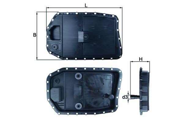 MAHLE Getriebeölwanne HX 154 HX 154 Automatikgetriebe-Ölwanne CITROËN SAXO MAHLE kaufen