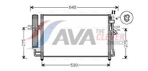 AVA COOLING SYSTEMS Kondensator, klimaanlegg HY5087D pris Ac radiator Hyundai TB HY5087D AVA COOLING SYSTEMS