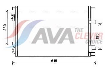 AVA COOLING SYSTEMS Kondensor, klimatanläggning HY5269D AVA COOLING SYSTEMS HY5269D AC-kondensor Rio III Sedan (UB) original