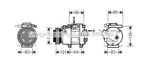 PRASCO Aircopomp HYAK237 HYAK237 AC-compressor HYUNDAI GALLOPER PRASCO