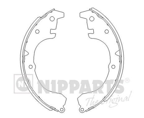 NIPPARTS Bremsebakkesæt J3502006 Bremsebakker NIPPARTS Porsche 924 J3502006