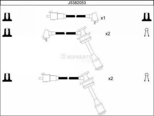 NIPPARTS Σετ καλωδίων υψηλής τάσης J5382053 Καλωδια μπουζι σετ NIPPARTS Honda JAZZ J5382053