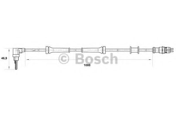 BOSCH Αισθητήρας, στροφές τροχού 0 265 007 035 0 265 007 035 Αισθητήρας ABS BOSCH FIAT DUCATO