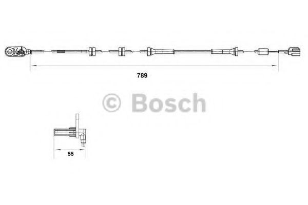 BOSCH Sensore ABS 0 265 007 465 0 265 007 465 costo Sensore abs NISSAN NV400 BOSCH