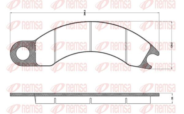 KAWE Remblokken JCA1010 KAWE Remblokset NISSAN JCA1010