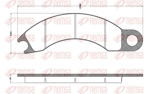 KAWE Bremseklosser JCA1011 JCA1011 Bremseklosser KAWE FIAT 500