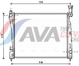 Engine radiator AVA COOLING SYSTEMS JEA2054 AVA COOLING SYSTEMS JEA2054 2015 JEEP GRAND CHEROKEE radiator replacement