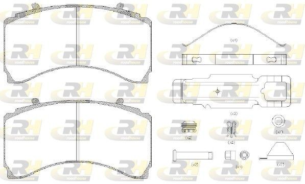 ROADHOUSE Piduriklotsid JSX 21479.80 Sport piduriklotsid ROADHOUSE Mercedes-Benz GLC JSX 21479.80