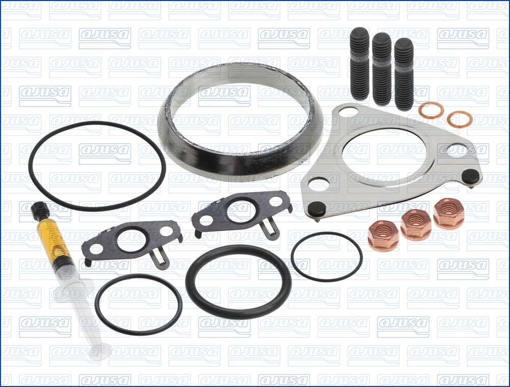 AJUSA Turbocharger, montageset JTC11854 AJUSA JTC11854 Montageset uitlaatsysteem Škoda RAPID goedkoop