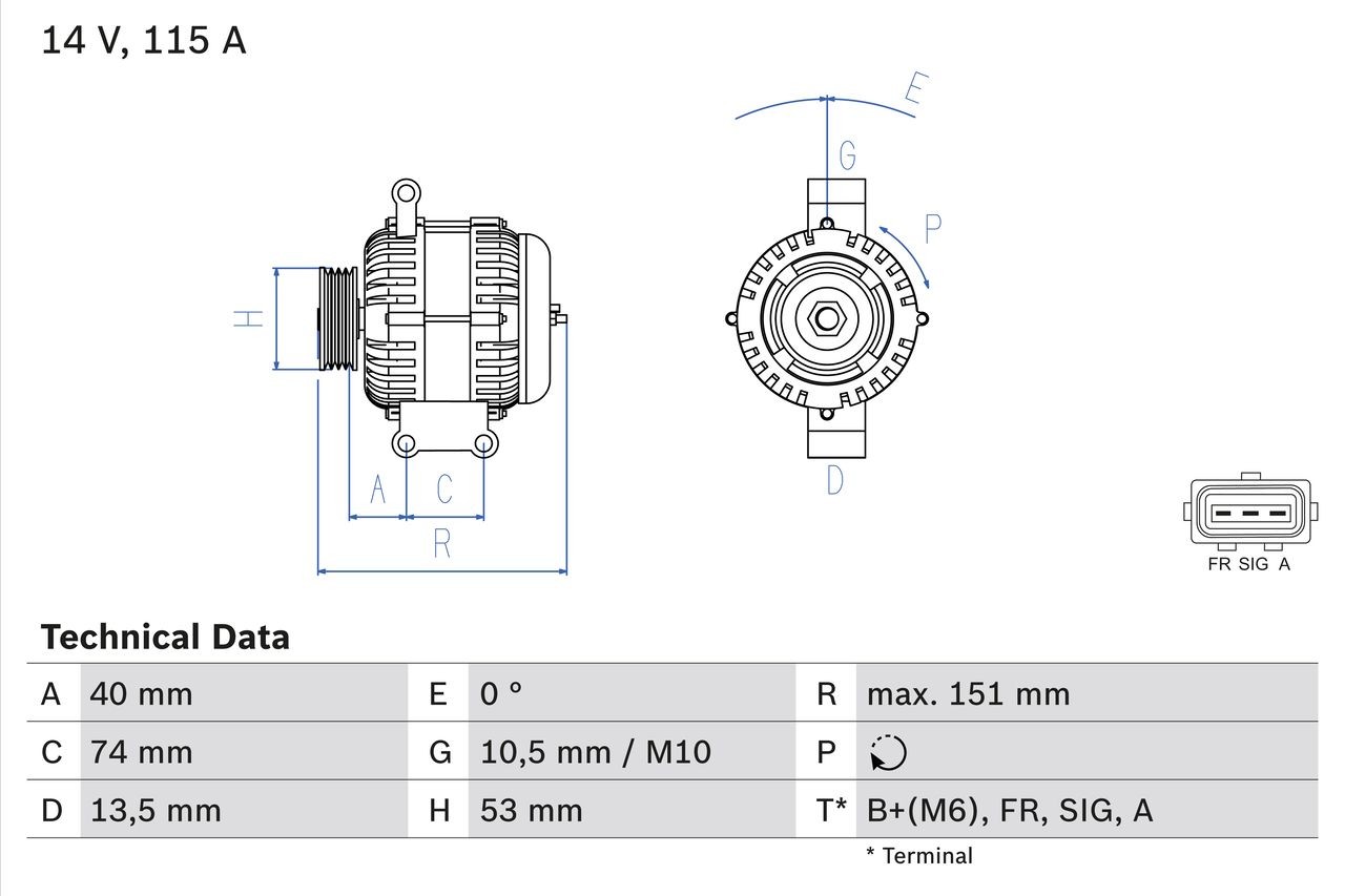 BOSCH Tågelygte 0 305 068 003 Tågelygter BOSCH CAPRI 0 305 068 003 billig