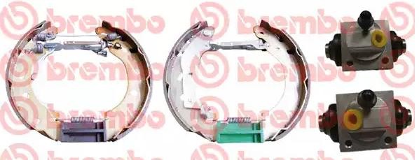 BREMBO Bremsensatz, Trommelbremse K 50 008 BREMBO K 50 008 Bremsensatz, Trommelbremse SMART Fortwo I Cabrio (450) 0.6 Brabus (450.433) 75 PS 2006