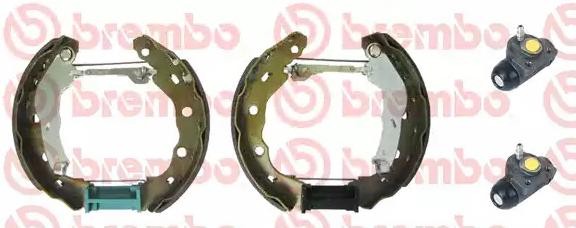 BREMBO Bremsesett, trommebremse K 54 011 BREMBO K 54 011 Bremsesett, trommebremse MITSUBISHI L300 / Delica III Van (P0_V, P1_V, P_2V) 2.5 TD 4WD (P25V) 87 hk 1994