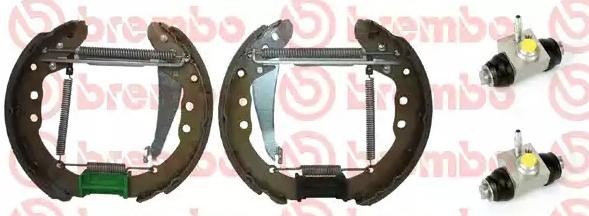 BREMBO Bremžu komplekts, Trumuļu bremzes K 85 032 K 85 032 Bremžu komplekts, trumuļu bremzes SEAT AROSA BREMBO