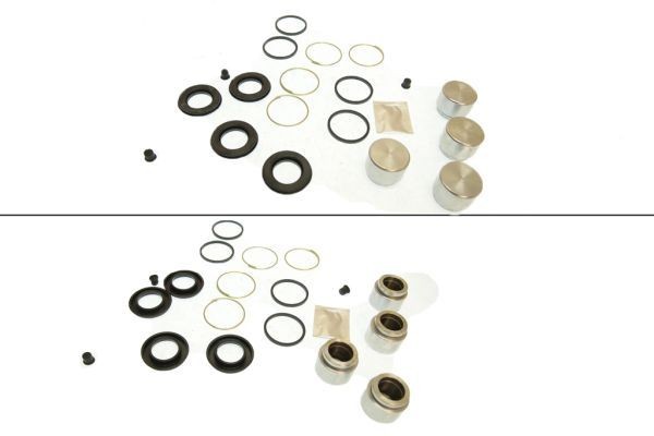 KAWE Reparasjonssett, bremsecaliper K08070 K08070 Bremseklave reparasjonssett SKODA FABIA KAWE