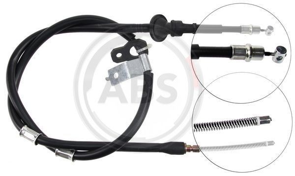 A.B.S. Hand brake cable K14088 A.B.S. K14088 genuine HYUNDAI Pony Hatchback (X-1) handbrake cable price