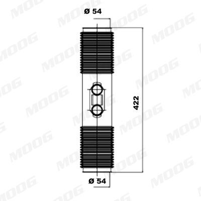 Jogo de foles, direcção MOOG K150057 MOOG K150057: Coifa de direção Daewoo LANOS 2024