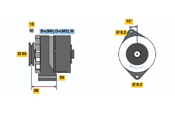 BOSCH Phare antibrouillard 0 318 412 003 Kit de projecteurs antibrouillard BOSCH 406 0 318 412 003 pas cher