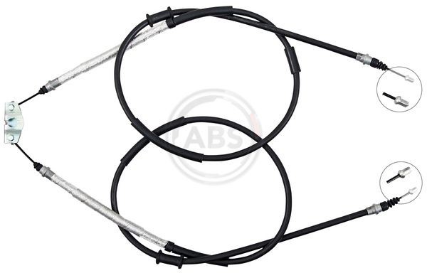 A.B.S. Tautrekk, håndbremse K19916 A.B.S. K19916 Bremsewire Opel Corsa E x15 pris