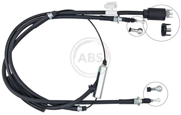 A.B.S. Cabo de aço, travão de estacionamento K19946 K19946 Cabo de freio OPEL OMEGA A.B.S.